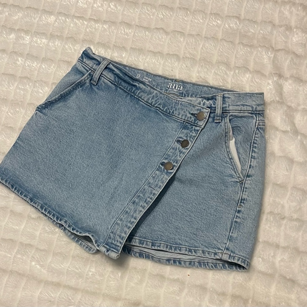 a.n.a  casual Light Blue Women's Skorts 99% cotton - Picture 12 of 13